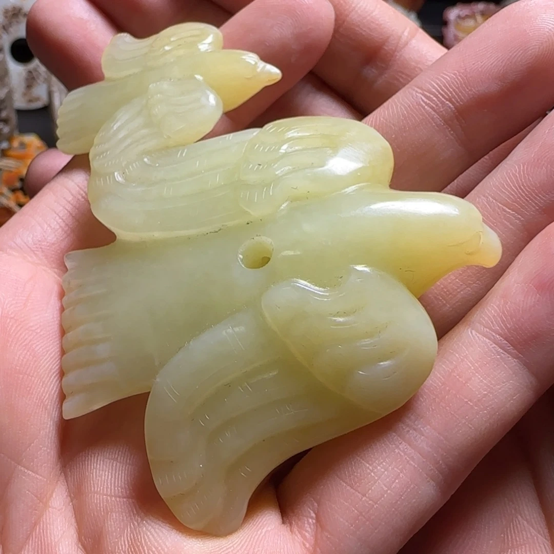 和田玉未镶嵌挂件