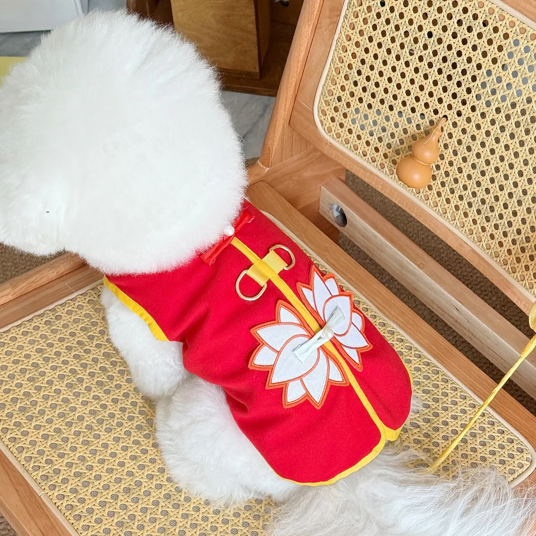 狗狗衣服哪吒国潮背心宠物春夏装泰迪比熊小型犬猫咪衣服夏季薄款