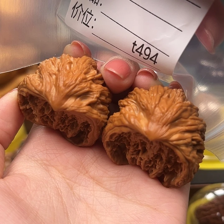 难***涂吊坠桃核蛇头蛇尾