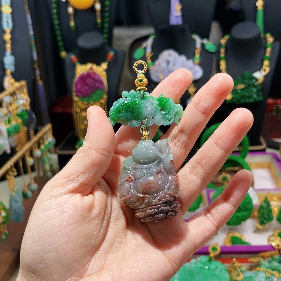 【闪购商品】翡翠吊坠(赠链)未镶嵌 小蟾仙
