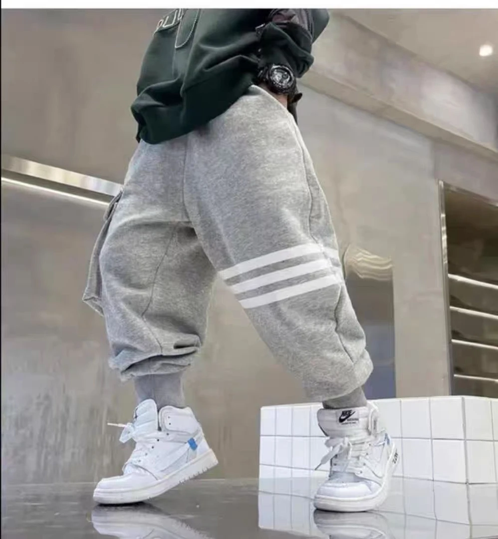 502174童装男童休闲卫裤 2025春儿童潮酷洋气卫裤宝宝春款长裤子