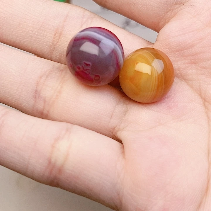 星***空玛瑙/玉髓散珠天然缠丝玛瑙