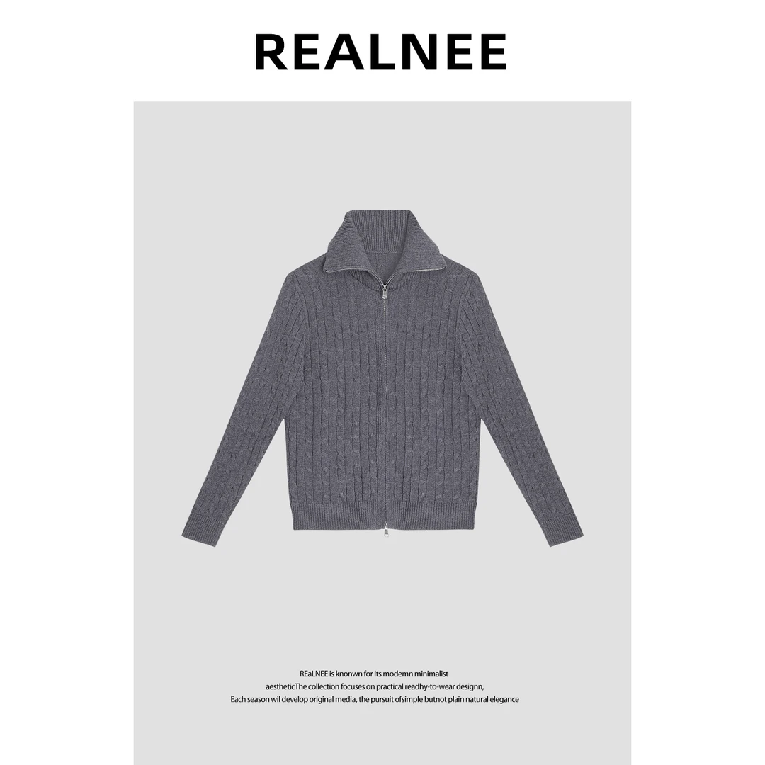 【克洛伊】“Y毛衫”舒适柔软经典百搭翻领毛衣RLMMP4MY08494