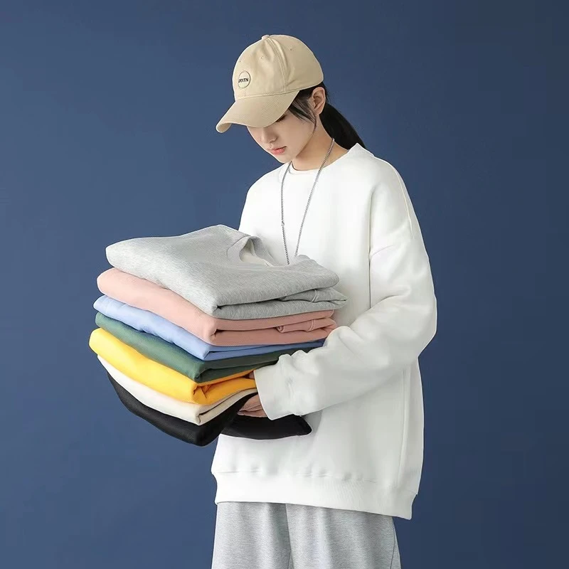 卫衣新款【重磅1】 纯棉轻奢情侣款时尚秋冬宽松圆领