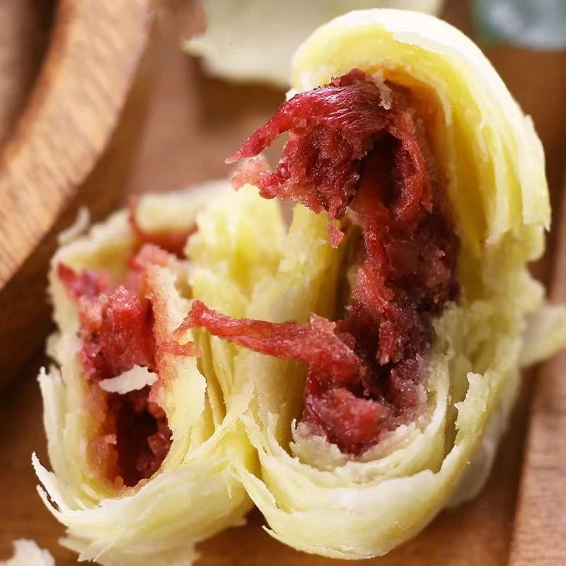 【清真食品】玫瑰鲜花饼云南特产玫瑰饼正宗清真糕点早餐小吃零食