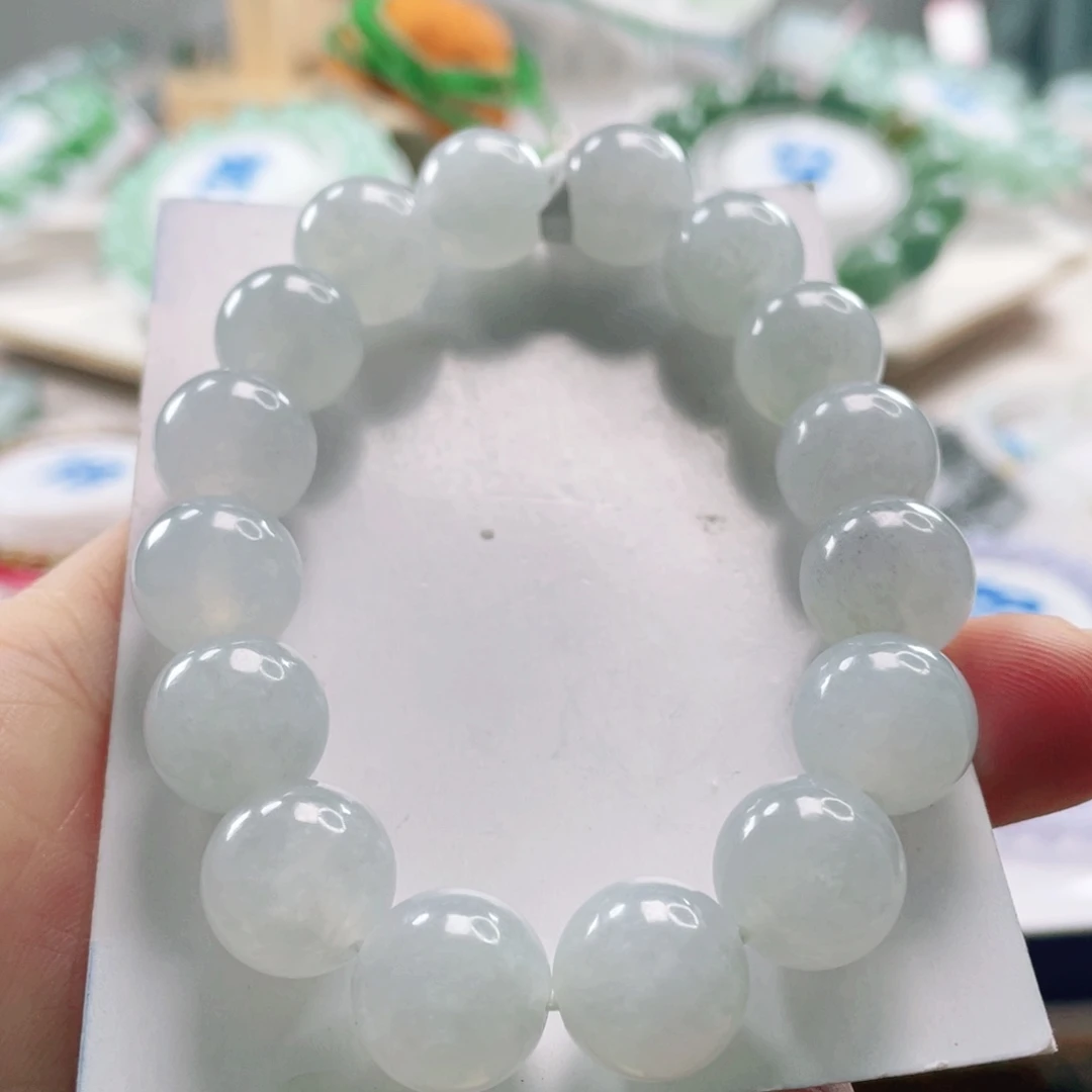 翡翠未镶嵌手链手12+