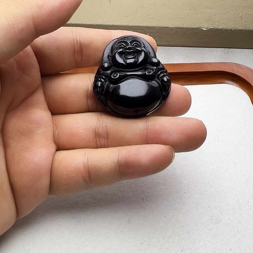 黑曜岩未镶嵌颈饰