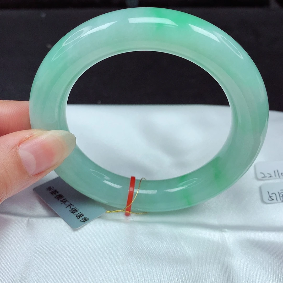 未镶嵌手镯翡翠57大胖圆092