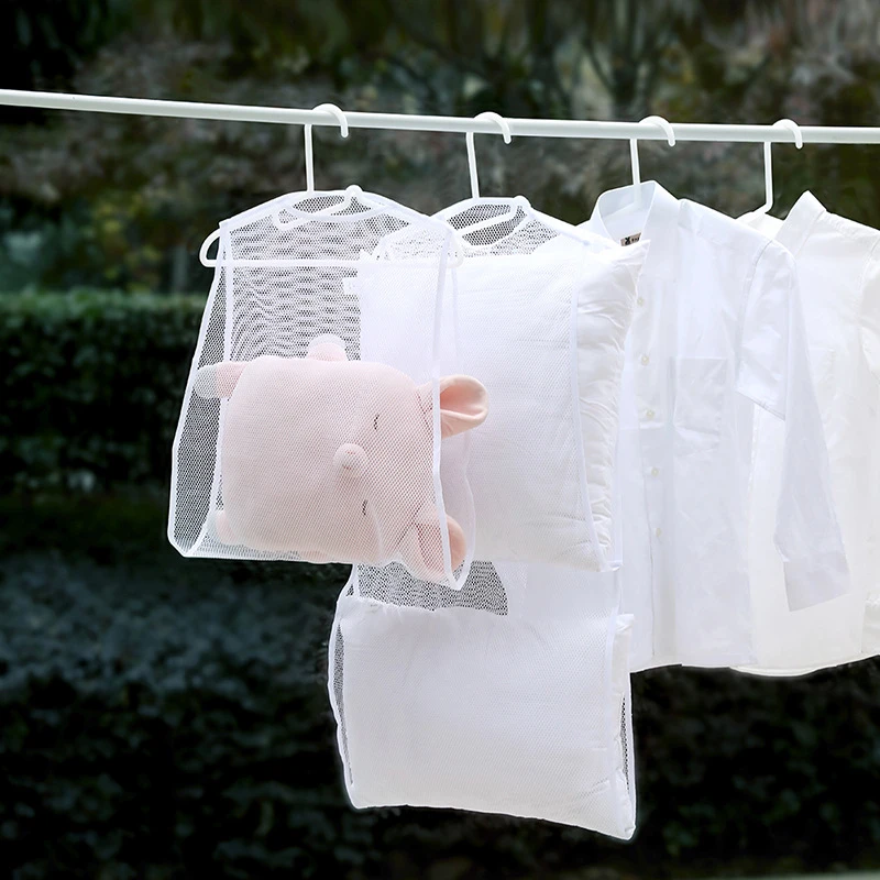 晒枕头神器防风枕头晾晒网阳台晒鞋架窗外晾衣服架窗户外袜子网袋