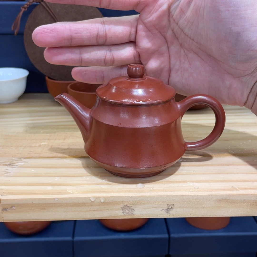 妍**爸竹节壶大红袍120毫升全品一套