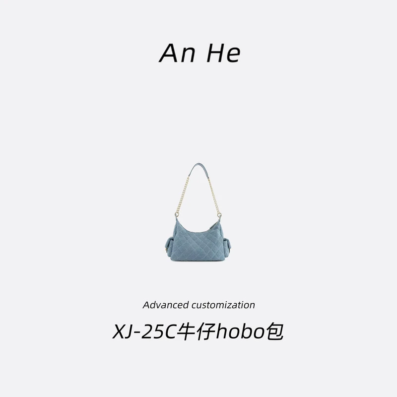 【安合女包】6981牛仔嬉皮hobo包经典斜挎包手提包单肩