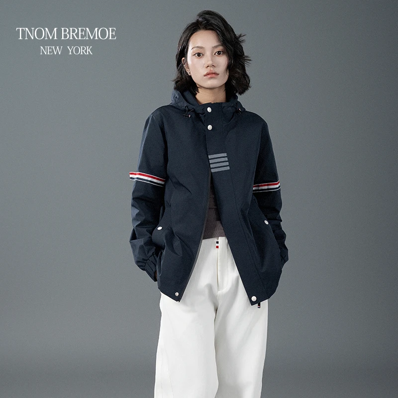 TNOM  BREMOE老钱风秋冬男女同款连帽常规外套防水防风潮流夹克