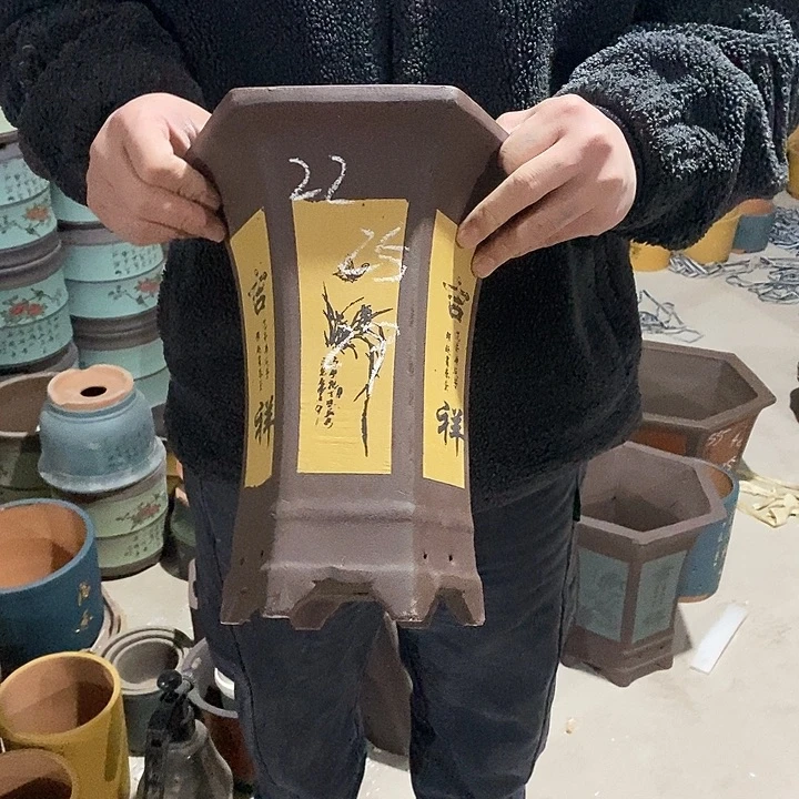 紫砂花盆紫砂花盆