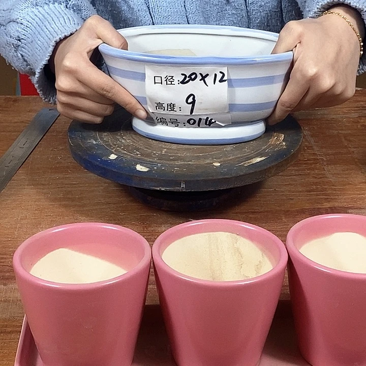 陶瓷微瑕花盆-014