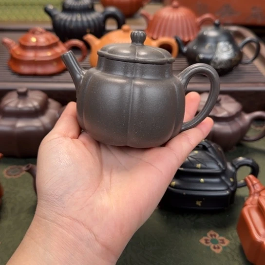 茶壶紫砂繁花天青