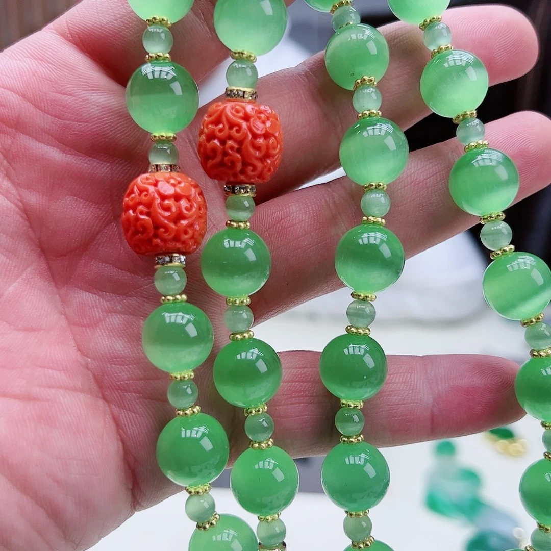 金绿宝石吊坠(赠链)银S925镶嵌