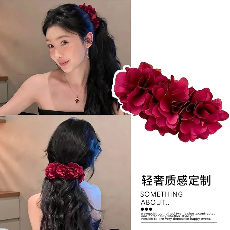【繁花似锦】夏季新款原创手工设计氛围感爆款鲨鱼夹抓夹