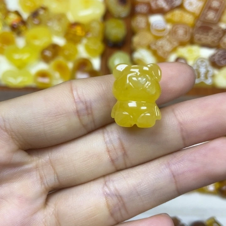 吊坠橄榄核小熊75