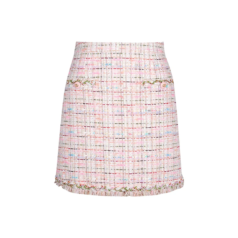 【品牌】商场同款春秋新品显瘦A版小香半裙N202A41562B