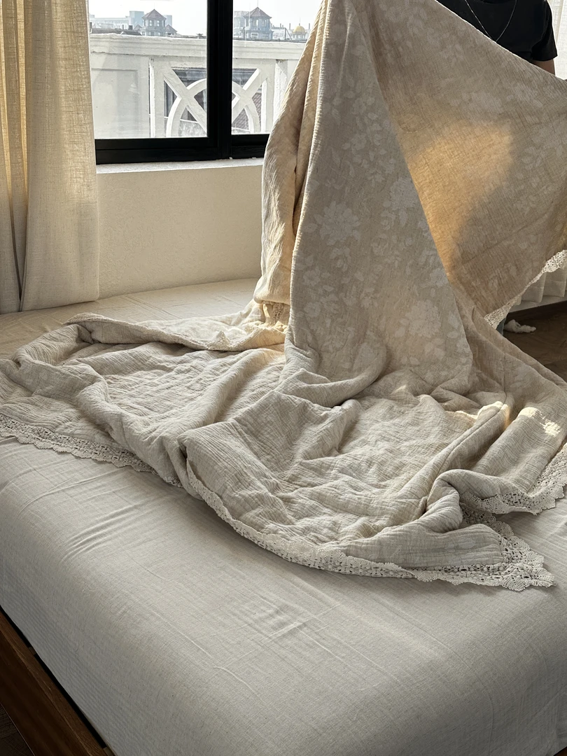 【超级红】木兮 棉麻夏被