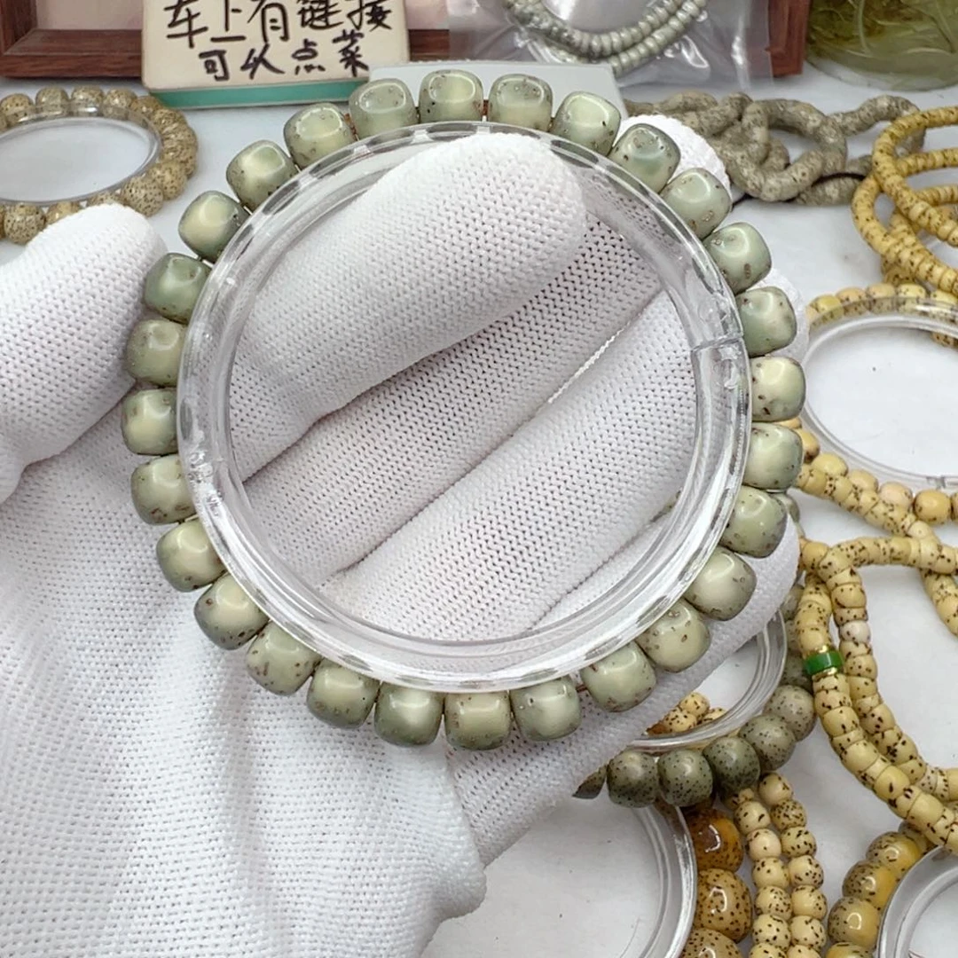 星月菩提手串87河豚绿背  506
