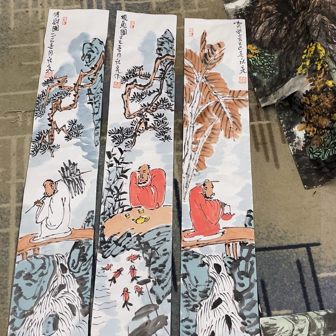 国画勇**惧绘画作品三尺条作品人物11111