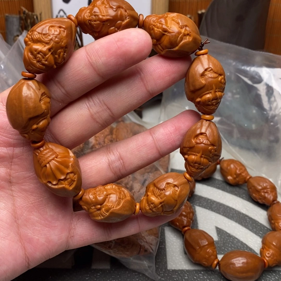 橄榄核手串/手链橄榄核雕刻工艺品宇