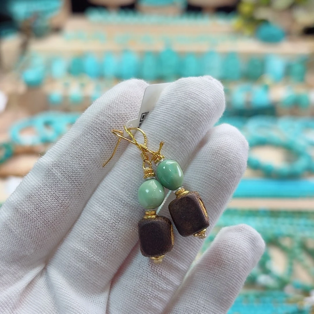 绿松石银S925镶嵌珠宝奇石