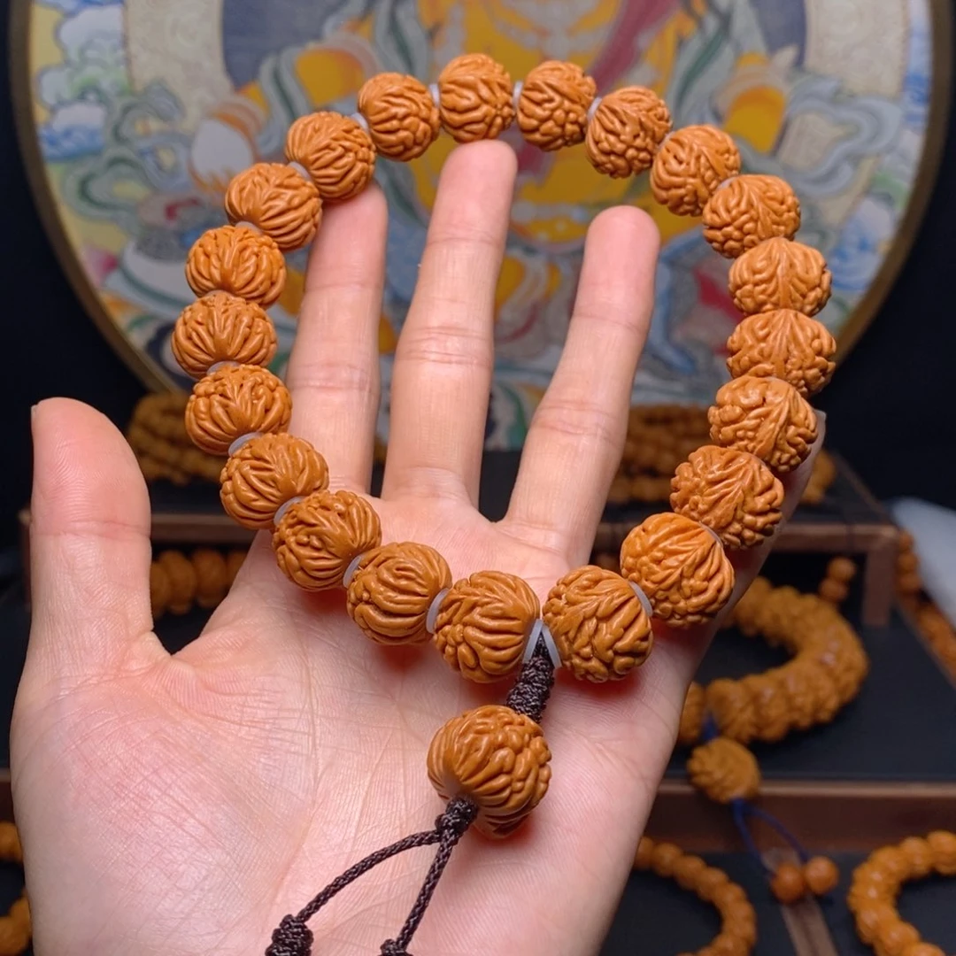 手串桃核龙纹桃核金蟾