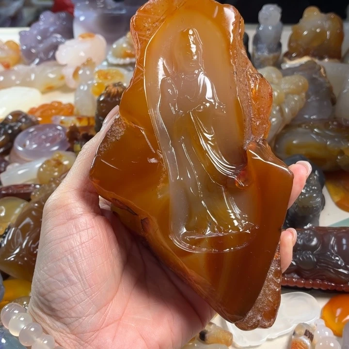 玛瑙/玉髓未镶嵌吊坠(不含链)