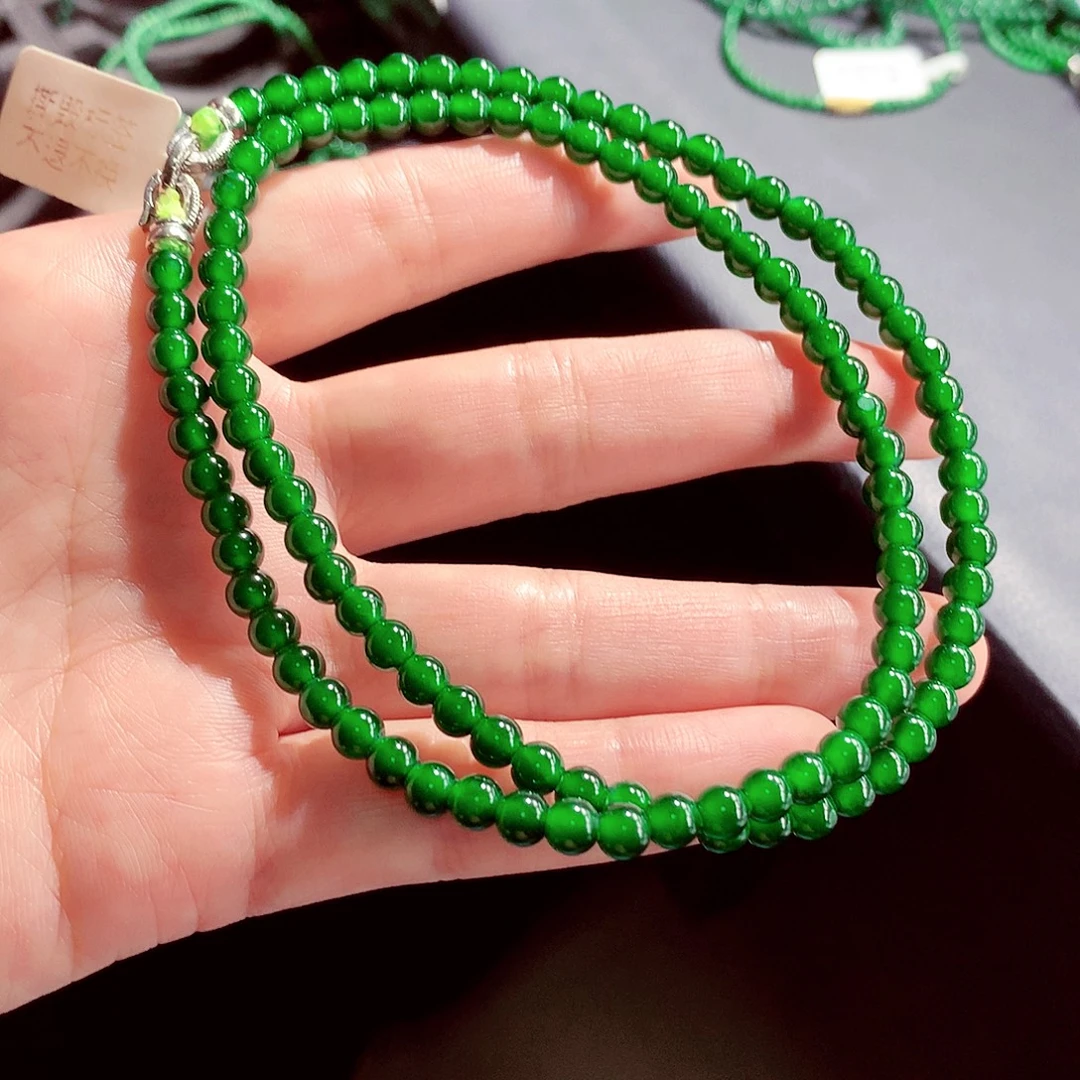 翡翠未镶嵌毛衣链