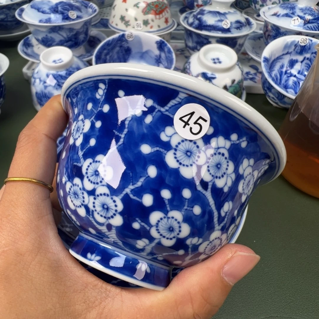 景德镇纯手工纯手绘茶具木木45