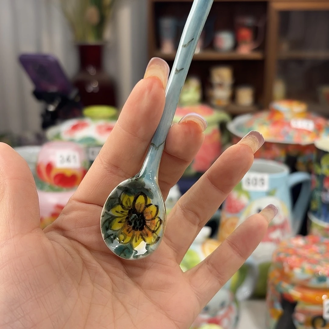 瓷片景德镇手绘高温釉下彩陶瓷茶具