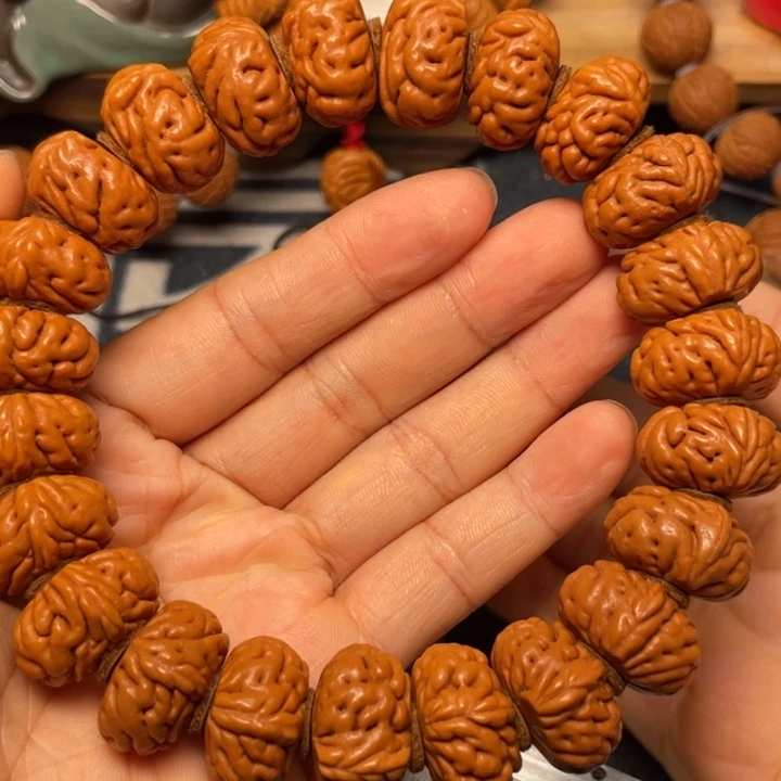 桃核手串龙纹桃核28