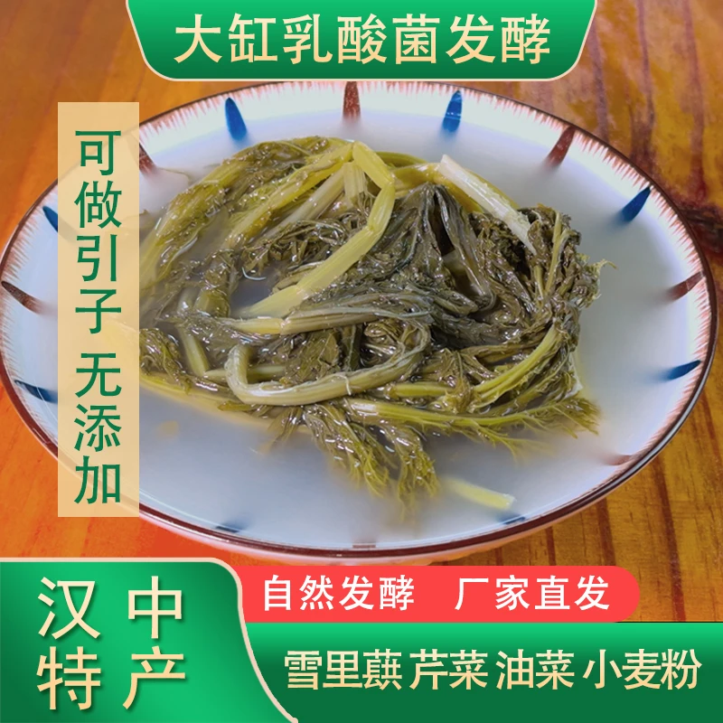 梧溪畔汉中浆水菜正宗酸菜土缸发酵梧溪畔浆水菜