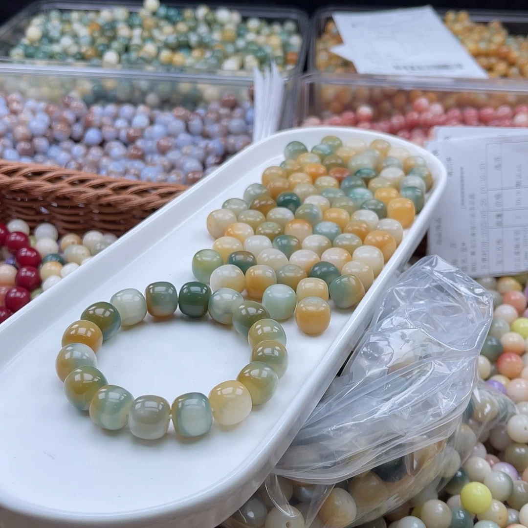 白玉菩提吊坠q13mm/50+5颗月牙湾