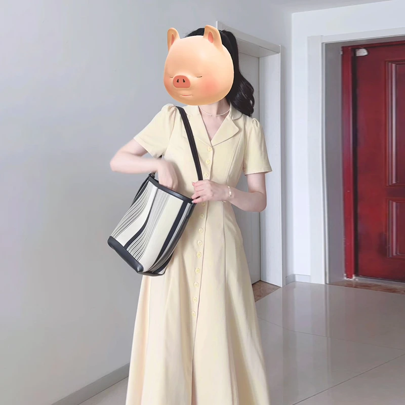 特价正式场合气质连衣裙子冷淡系独特别致长裙清冷夏季新款女4192