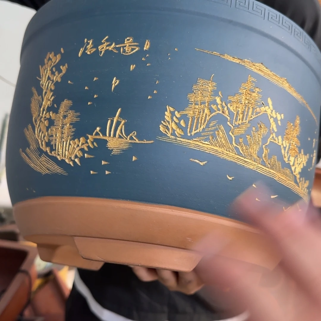 紫砂花盆口径30.20口径