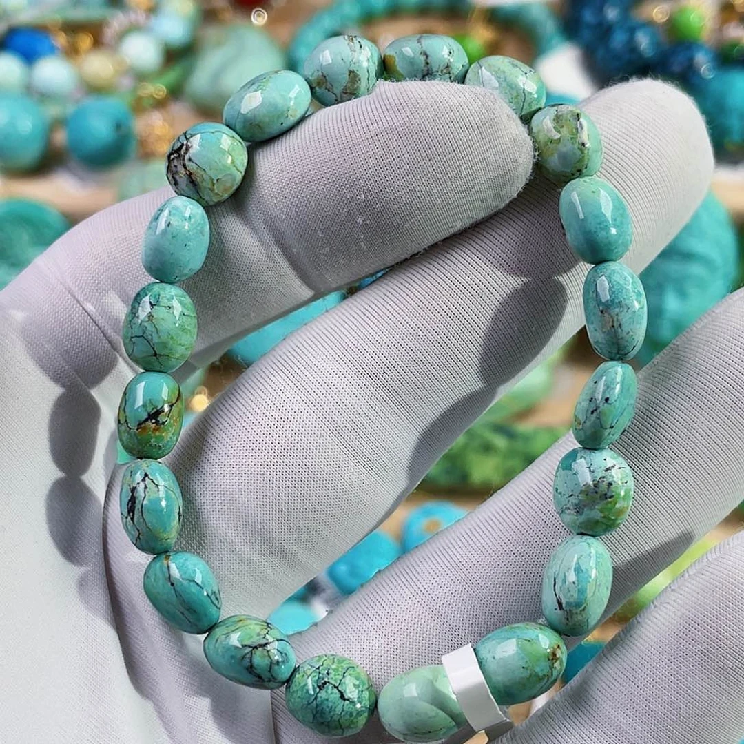 绿松石未镶嵌珠宝奇石7mm