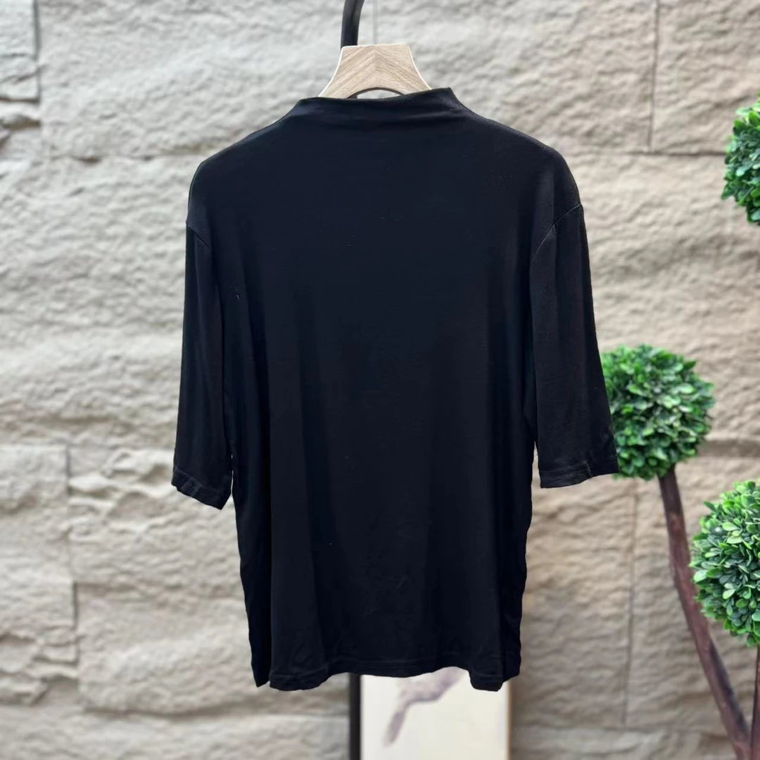 12573新款夏季休闲减龄遮肉清爽T恤