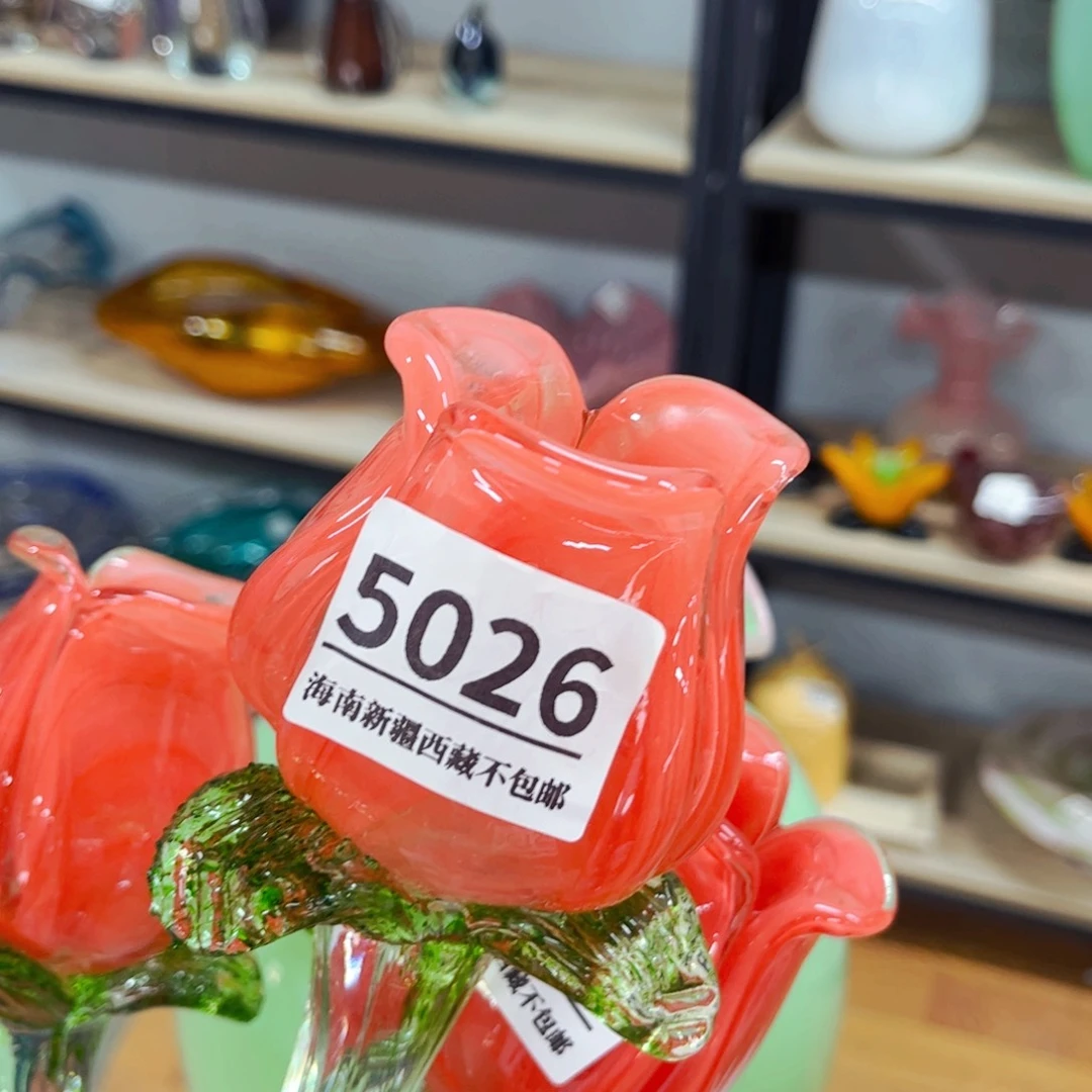 5026大花苞一朵 家悦琉璃摆件