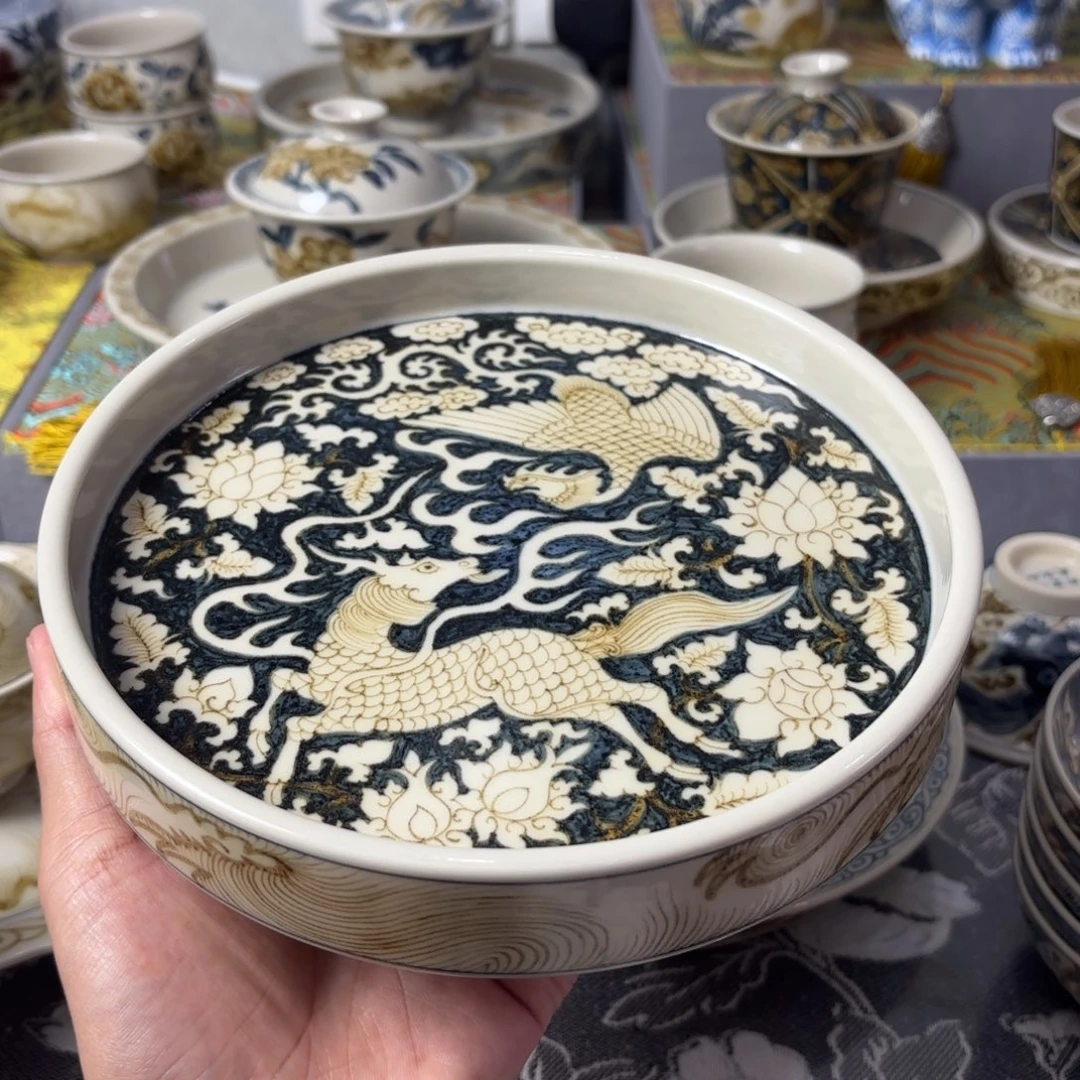 摆件景德镇手绘茶器