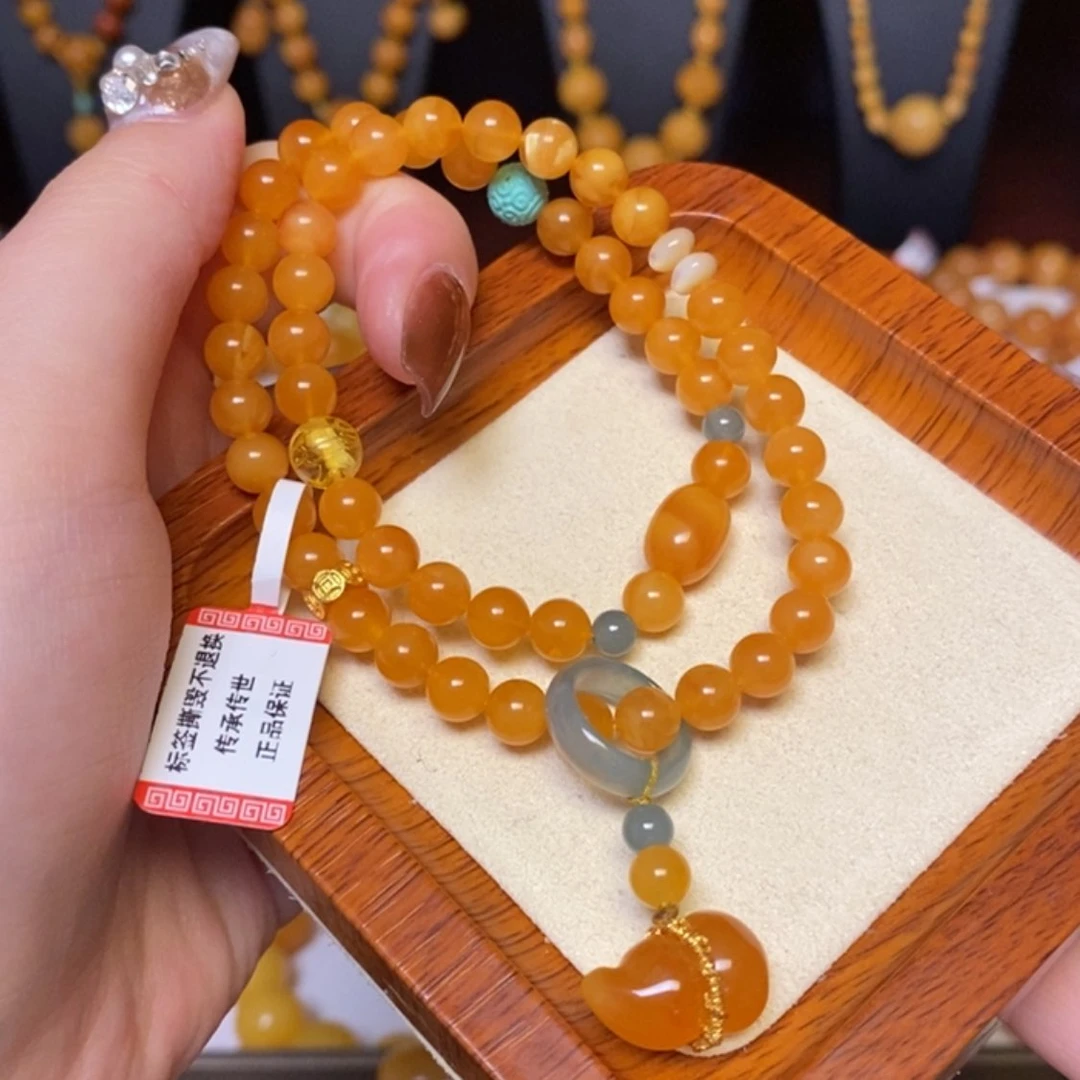 【闪购商品】蜜蜡手链未镶嵌手串