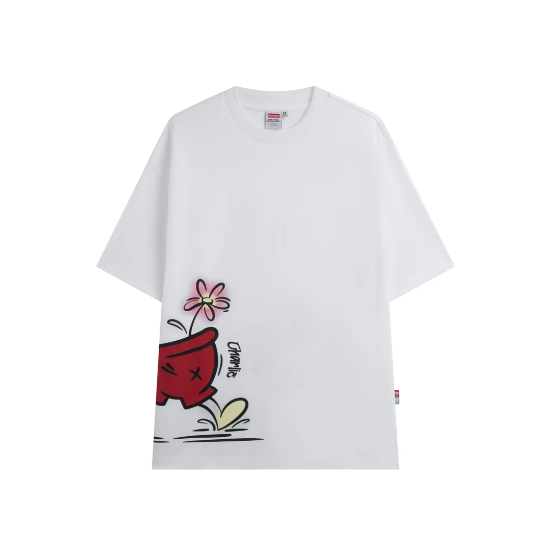 RESHAKE/后型格夏季可爱印花男女同款短袖T恤