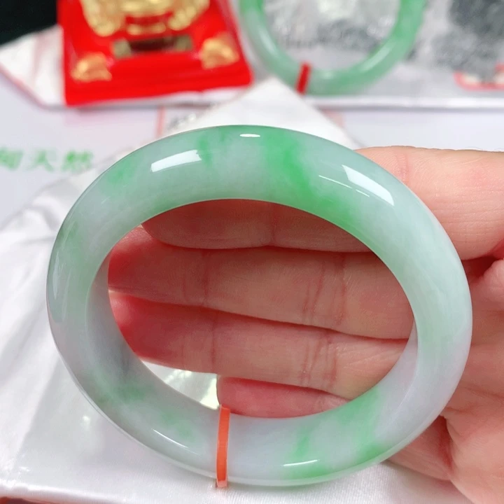未镶嵌手镯翡翠  编号1099 正圈52-53