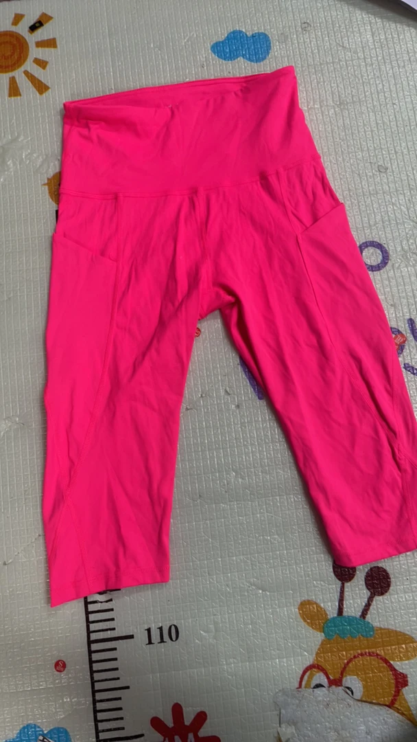 6606运动瑜伽裤女士分裤款双口袋压力默认瑕