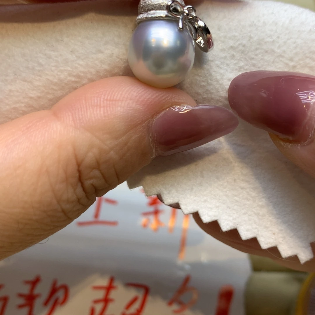 颈饰银S925镶嵌海水珍珠