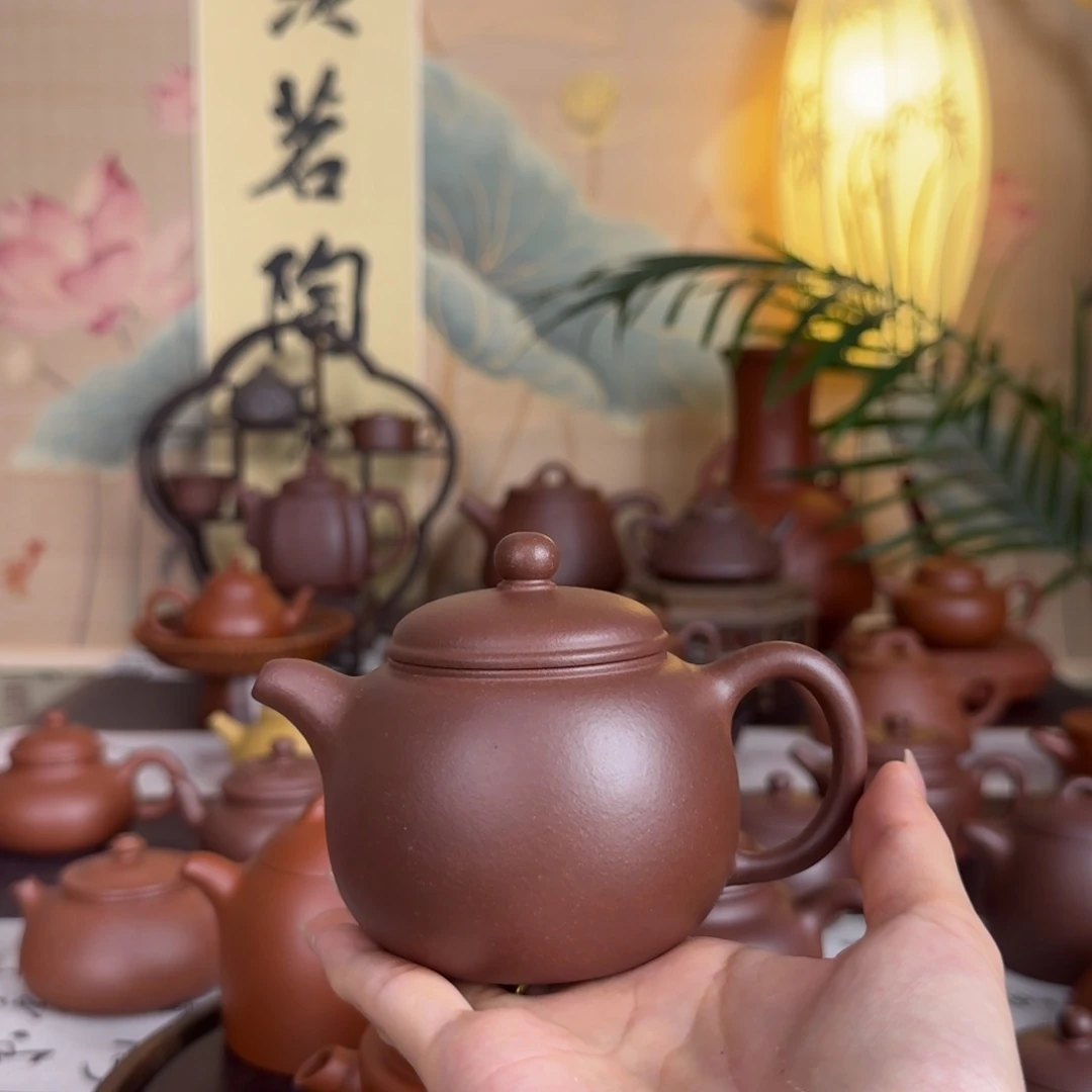 茶壶紫砂一***生原矿底槽清匏尊