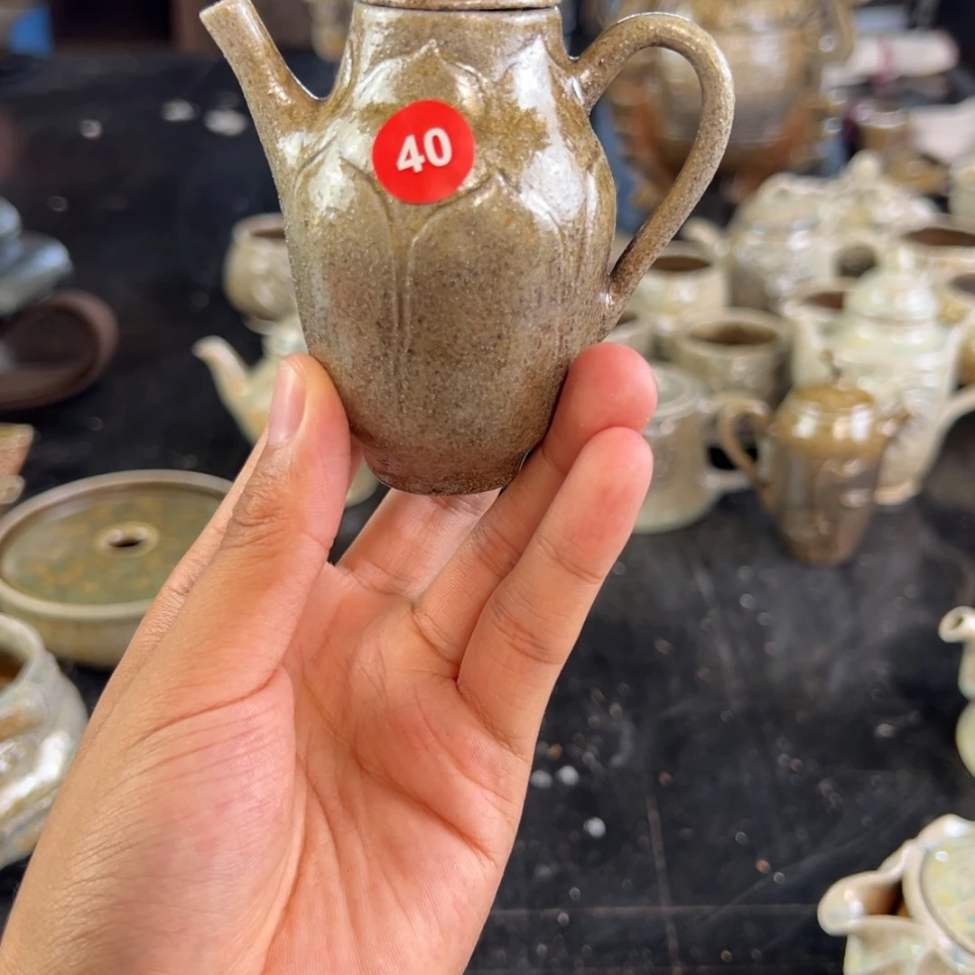 40号自然落灰釉柴烧壶