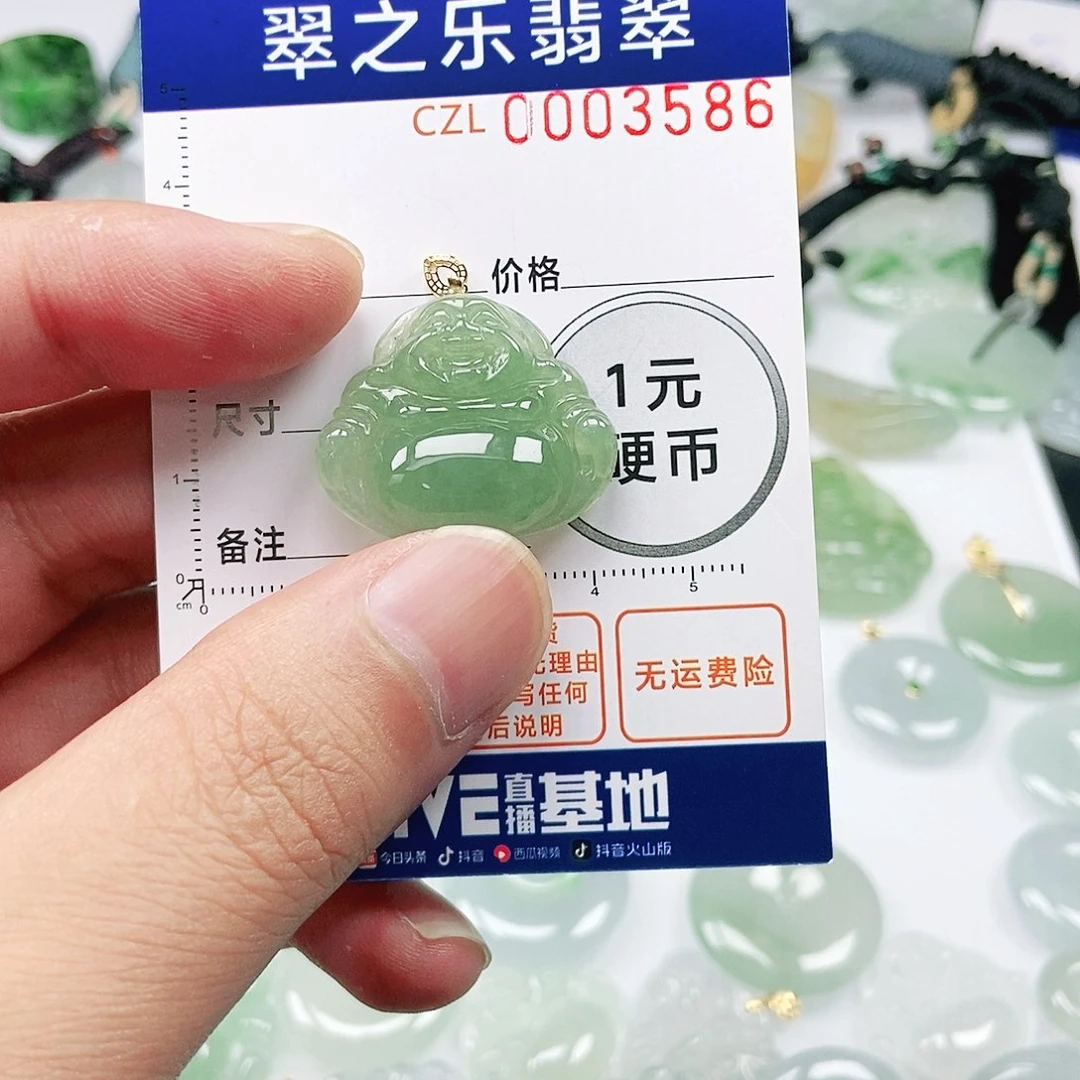 翡翠未镶嵌吊坠(不含链)